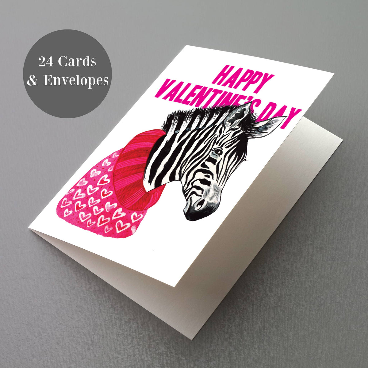 Valentine's Day Animal Cards, Set of 24