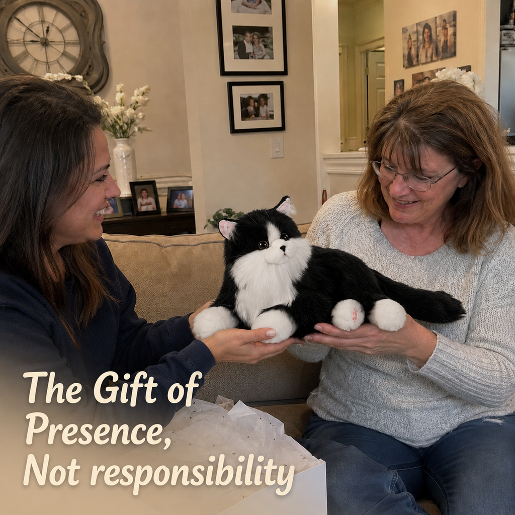 Percy Essential – Lifelike Interactive Robot Cat Companion for Seniors