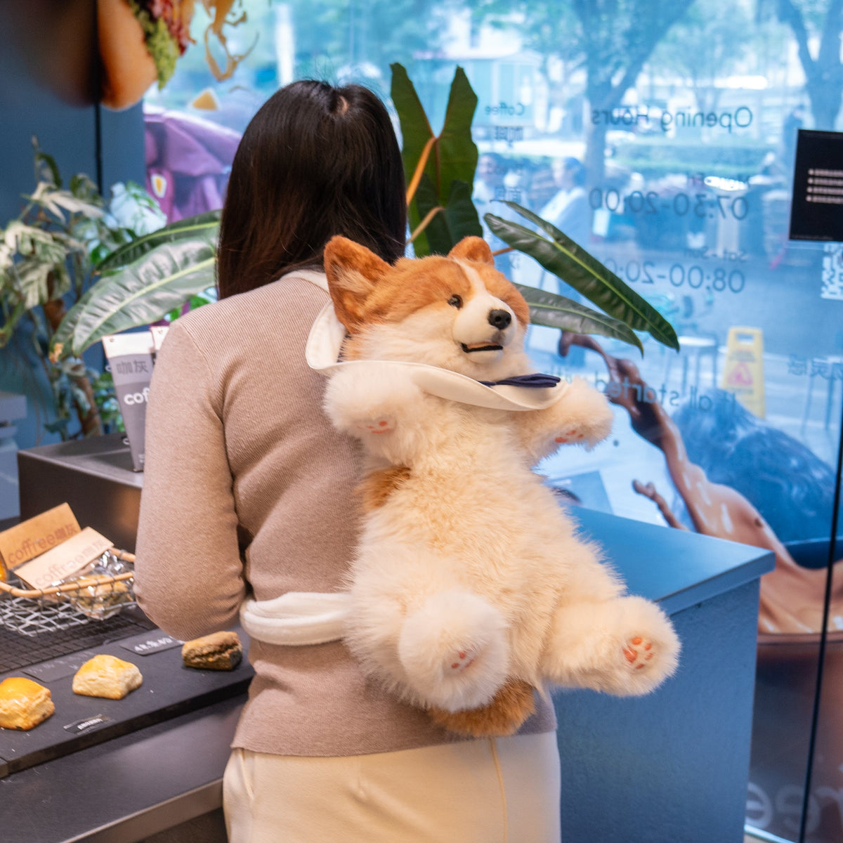 2.2lbs Corgi Dog Plush – Handmade Realistic Weighted for Dog Lovers & Kids