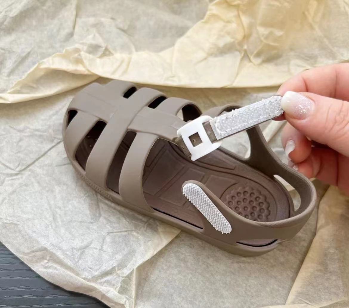 Kids' Fisherman Jelly Sandals with Hook-and-Loop Straps
