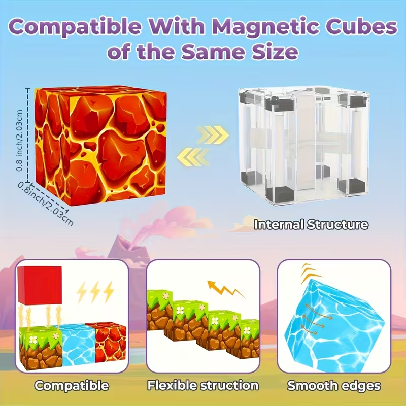 100pcs Magnetic Princess Building Blocks Module World STEM Set