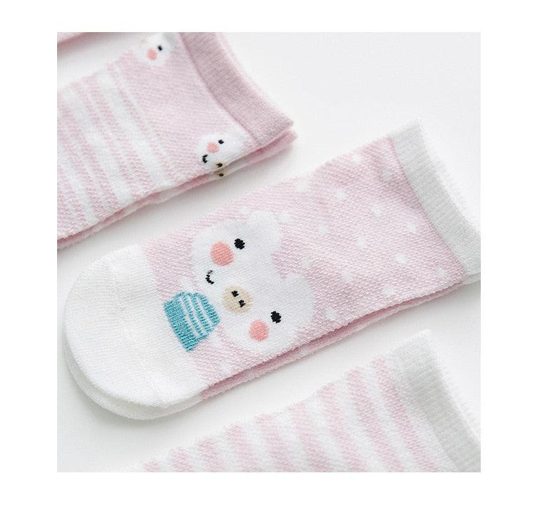 5Pairs 0-2Y Infant Baby Socks Baby Socks for Girls Cotton Mesh Cute Newborn Boy Toddler Socks Baby Clothes Accessories