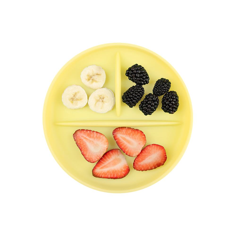 Silicone Suction Plate for Babies, Divided, 6 Months+
