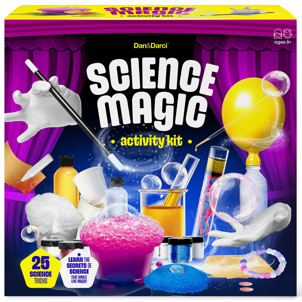Science Magic STEM Experiment Kit for Kids – 25 Chemistry & Physics Activities