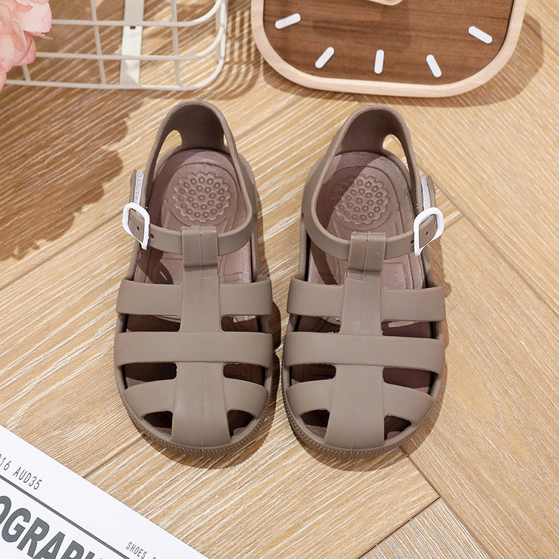 Kids' Fisherman Jelly Sandals with Hook-and-Loop Straps