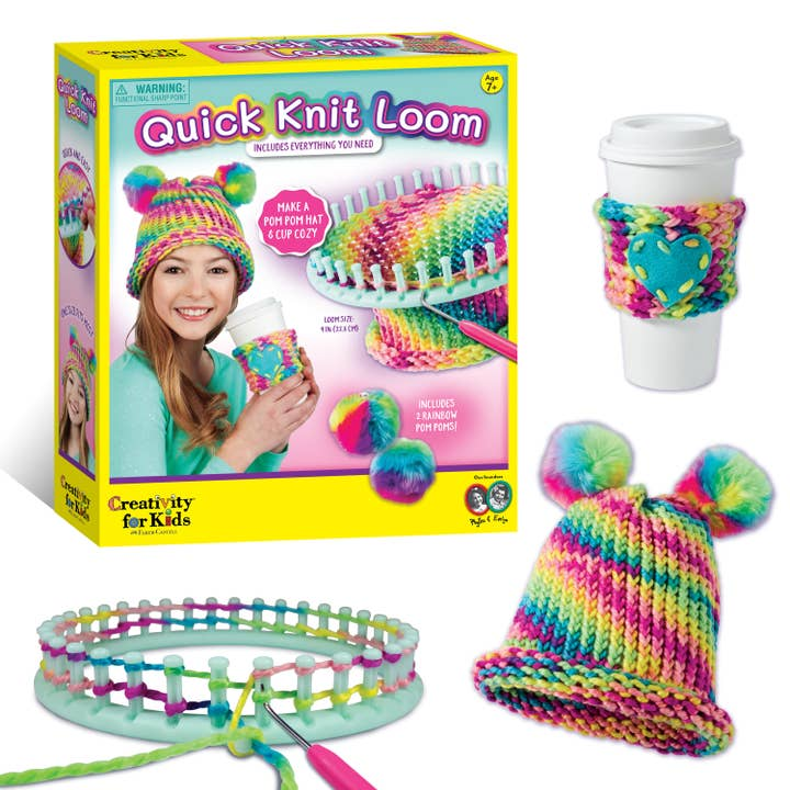 Educational Quick Knit Loom Kit – Beginner Knitting, Math & Fine Motor Skills