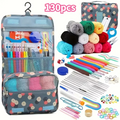 130 Piece Crochet Kit