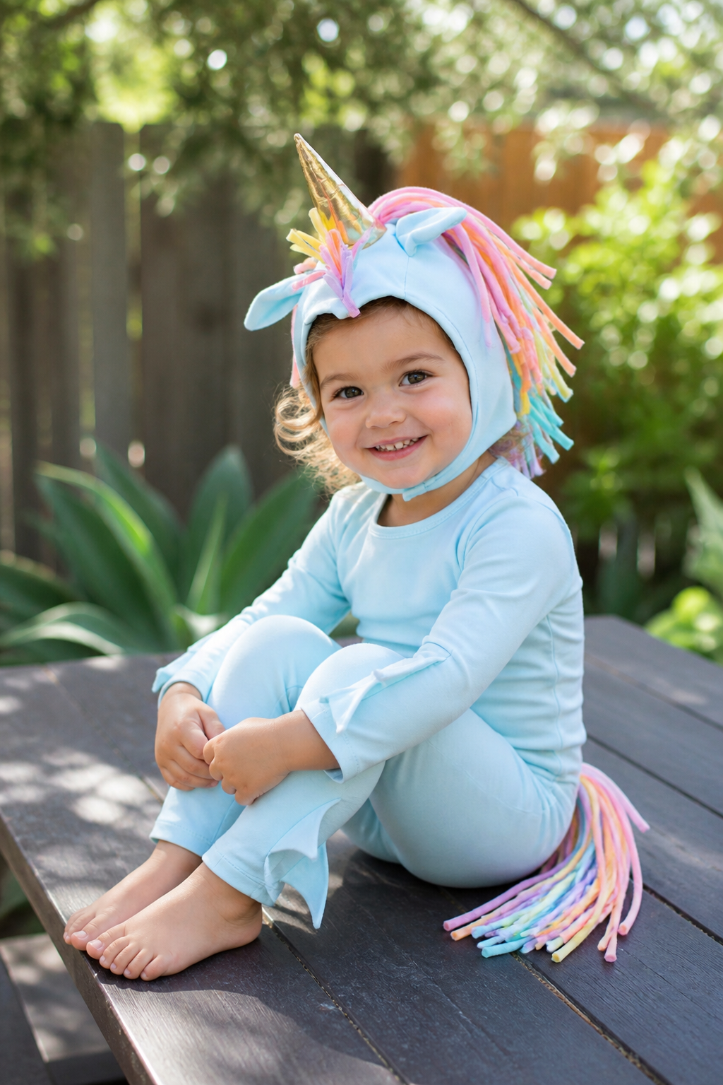 Sky Blue Unicorn Costume