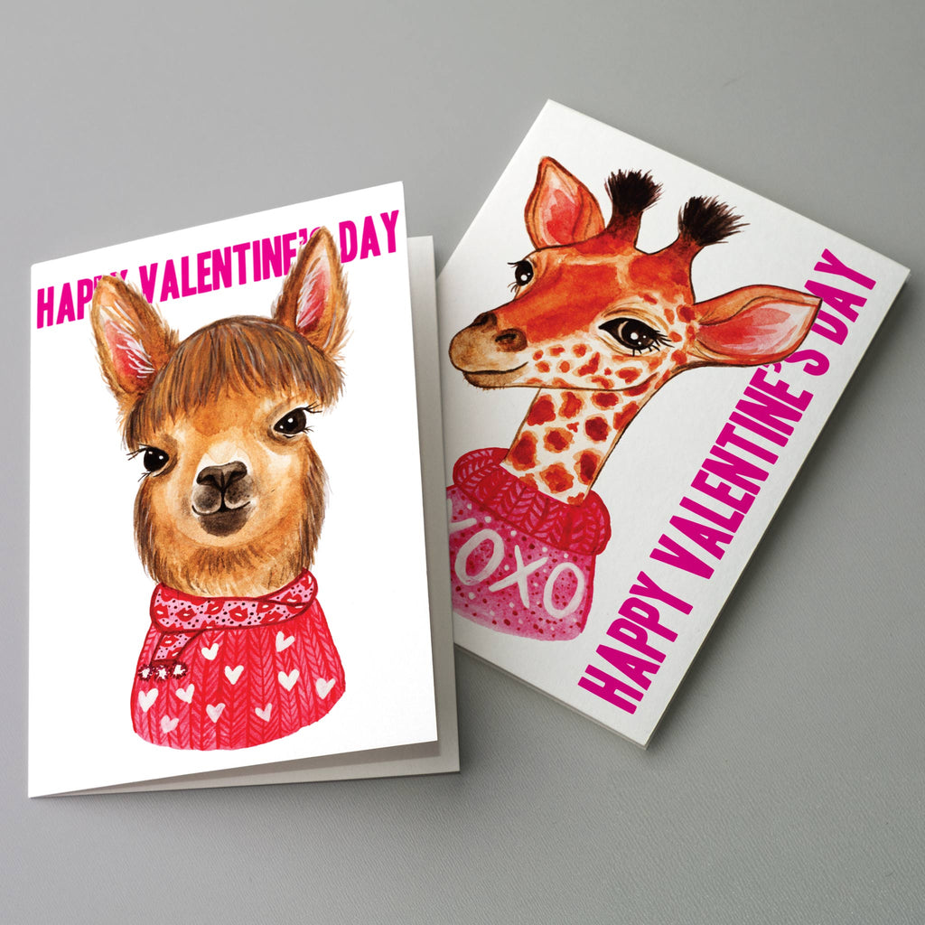Valentine's Day Animal Cards, Set of 24