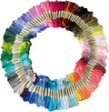 50-Color Rainbow Embroidery Floss Set – Cotton Thread for Cross Stitch, Friendship Bracelets & Fiber Arts Crafts