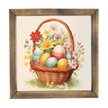 Floral Easter Basket Framed Art