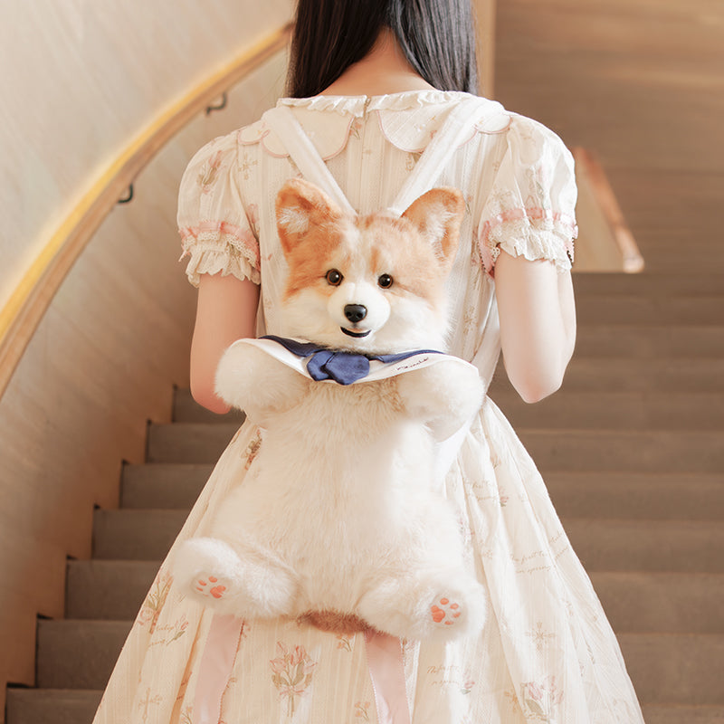 2.2lbs Corgi Dog Plush – Handmade Realistic Weighted for Dog Lovers & Kids