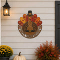 Thanksgiving Turkey Wooden Door Hanger – Handcrafted Wooden Fall Door Décor - 8652900H