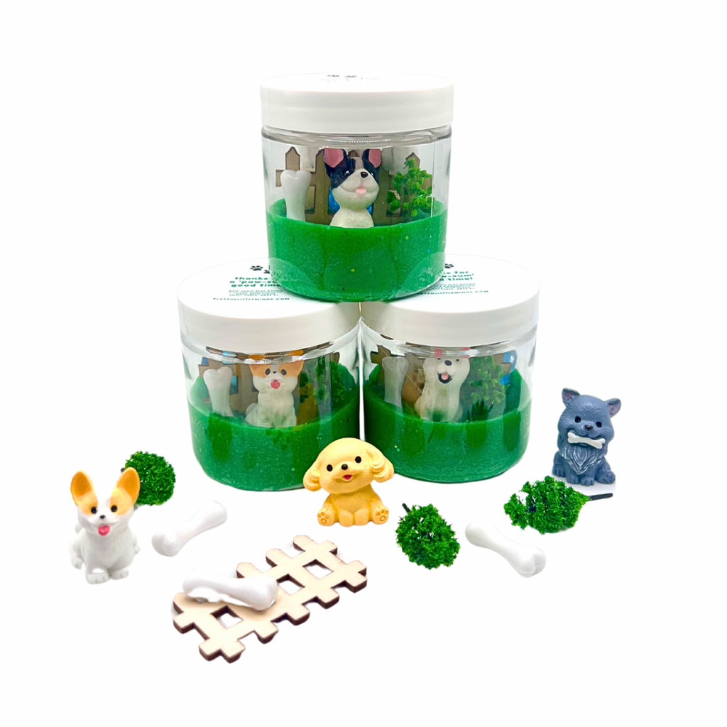 Puppy Party Mini Play Dough Favors for Kids Birthday