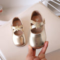 Girls' Hook-and-Loop Synthetic-Leather Dress Shoes