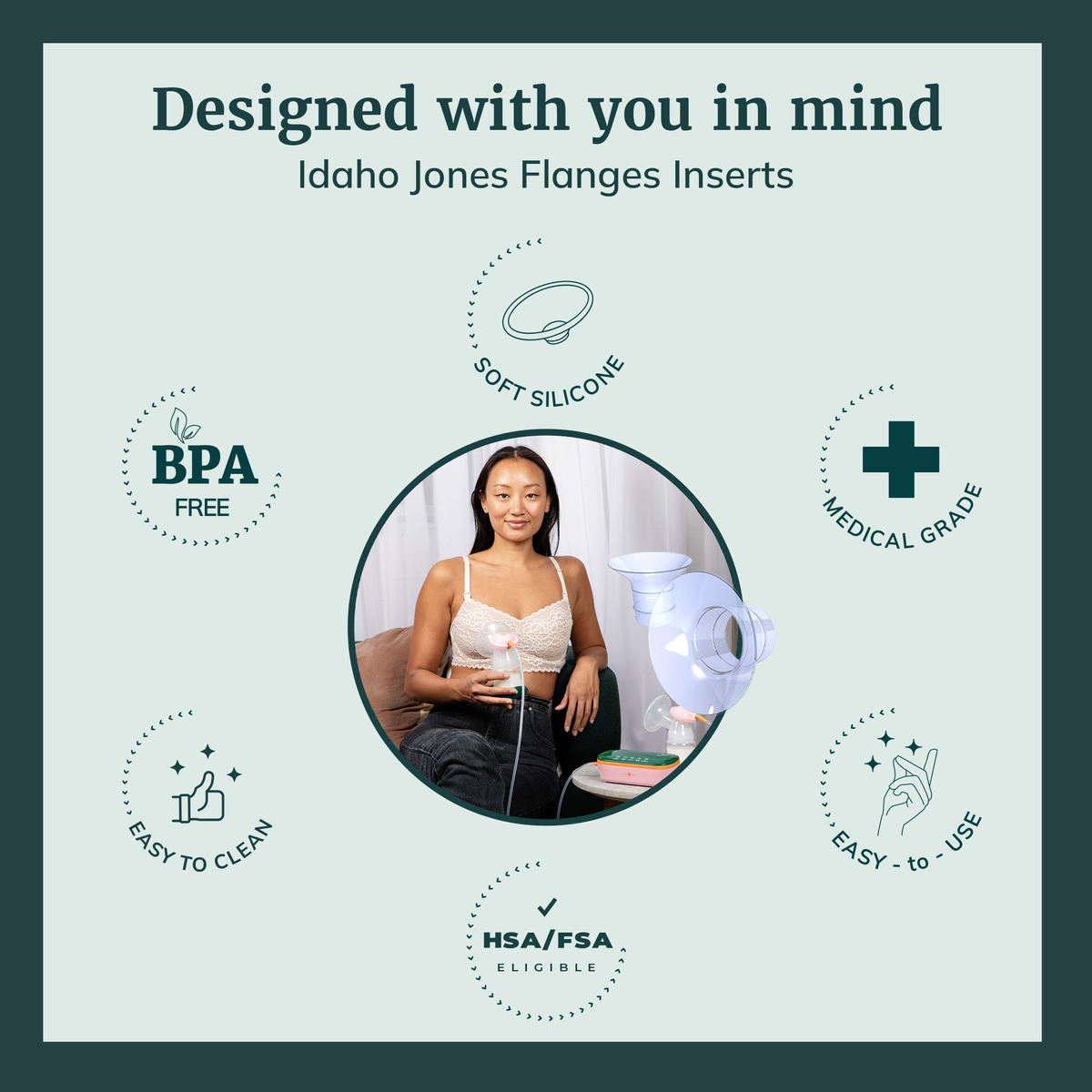 Breast Pump Flange Inserts - Silicone