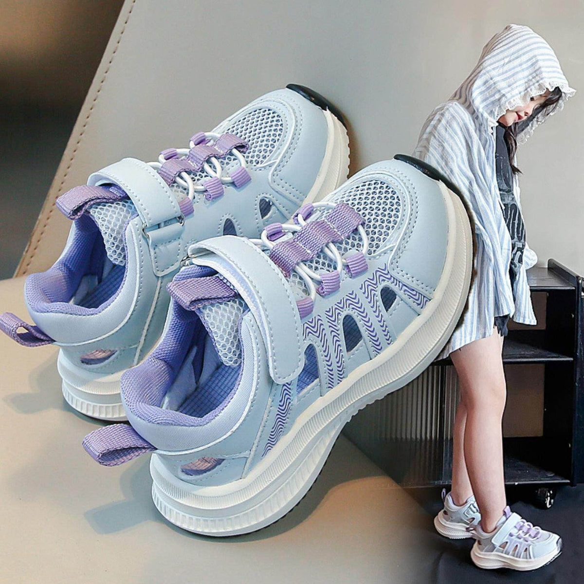 Children's Synthetic-Leather Casual Shoes
