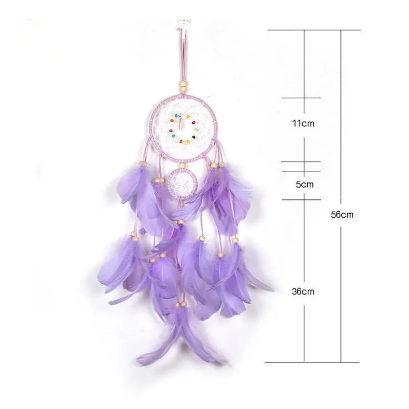 LED Feather Dream Catcher Hanging Decoration