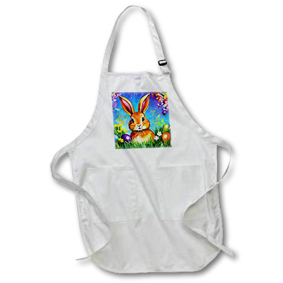 Apron - Spectacular Easter bunny, eggs, flowers, sunny day of spring gift Alexis Design - Holidays Easter