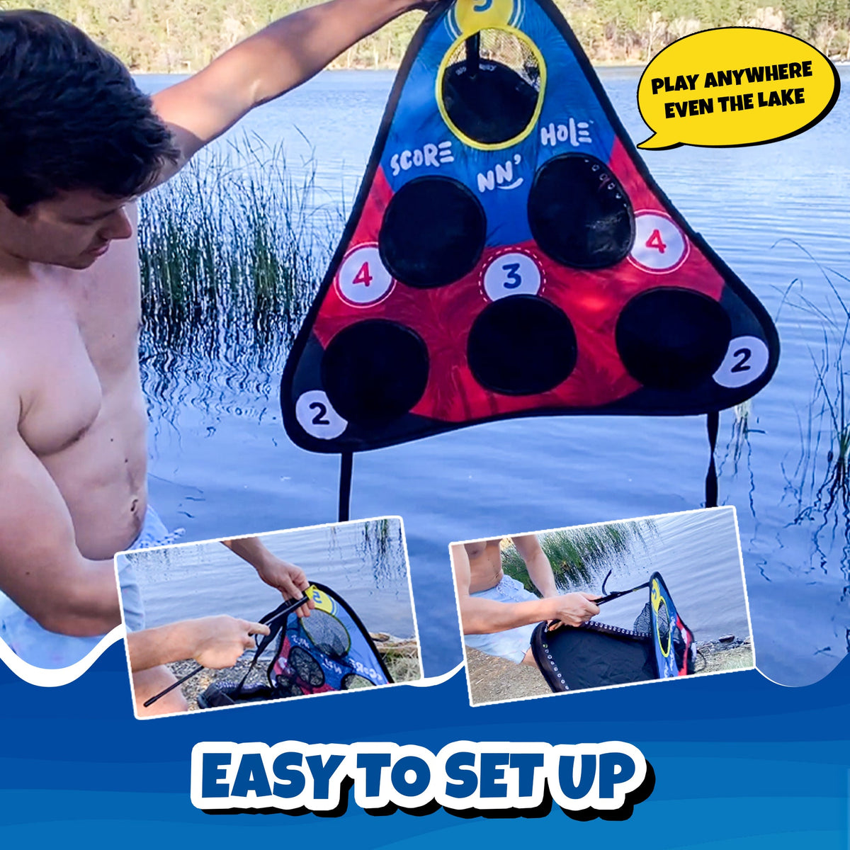 CHIP NN' HOLE Game Set - Cornhole Meets Golf