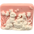 3D Rabbit and Chicks Design Bar of Soap | Easter Basket | Gift | Party Favors | Easter