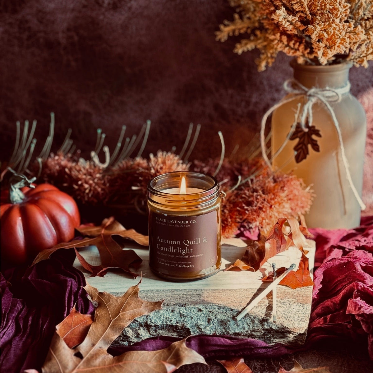 Autumn Quill & Candlelight Soy Candle - Fall Collection