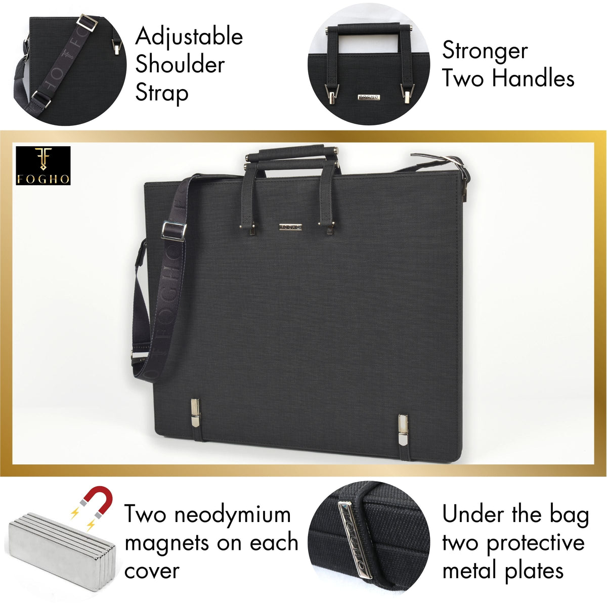 Leather Binder Leather Portfolio Gifts For Painters - Portfolio Binder- Art Supplies Organizer