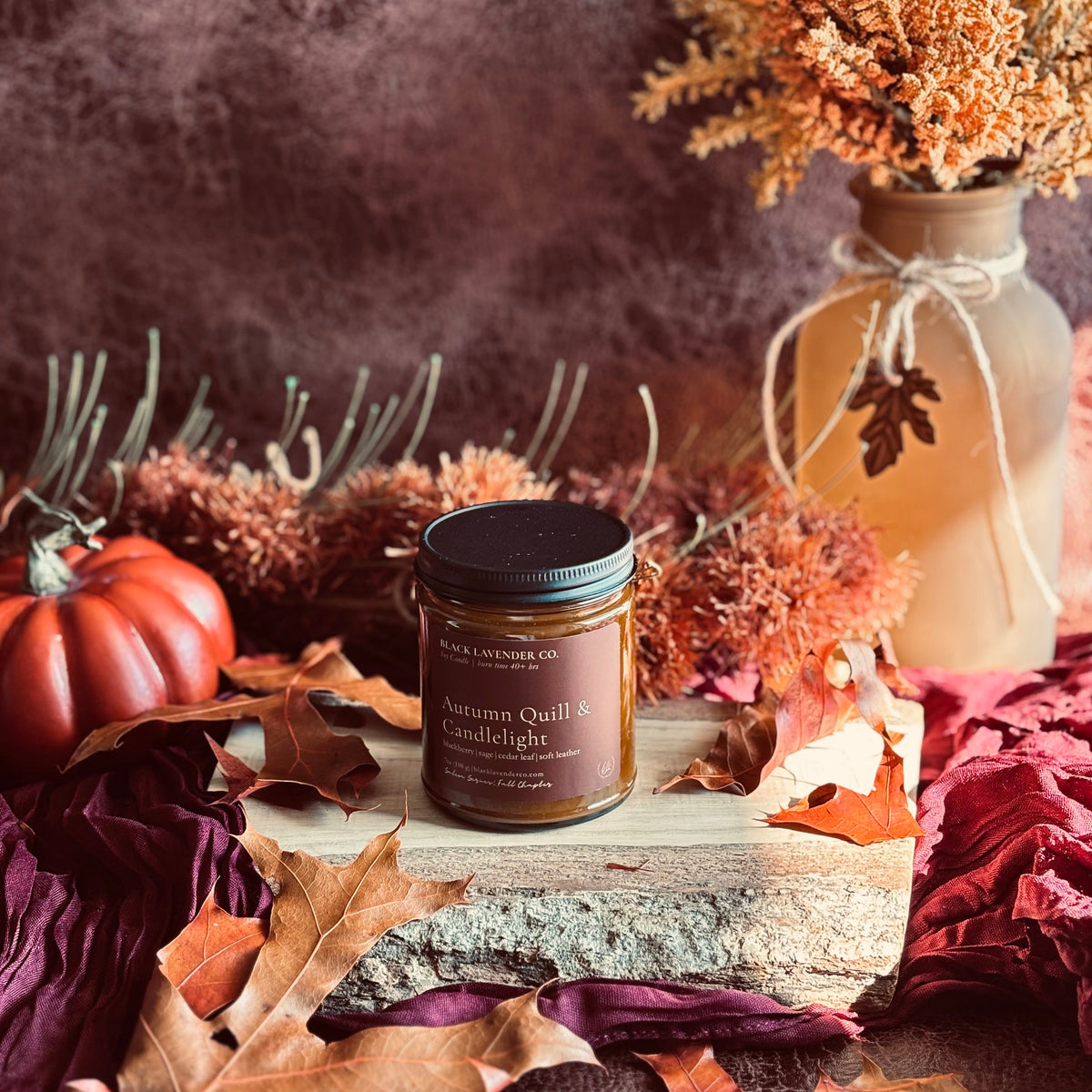 Autumn Quill & Candlelight Soy Candle - Fall Collection