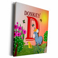 3dRose Decorative Animal Alphabet Art for children - D is for... - Museum Grade Canvas Wrap (cw_52981)