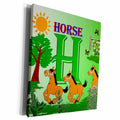3dRose Decorative Animal Alphabet Art for children - H is for... - Museum Grade Canvas Wrap (cw_52985)
