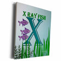 3dRose Decorative Animal Alphabet Art for children - X is for... - Museum Grade Canvas Wrap (cw_53001)