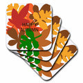 3dRose Happy Autumn Colorful Fall Leaves - Coasters (cst-371175)