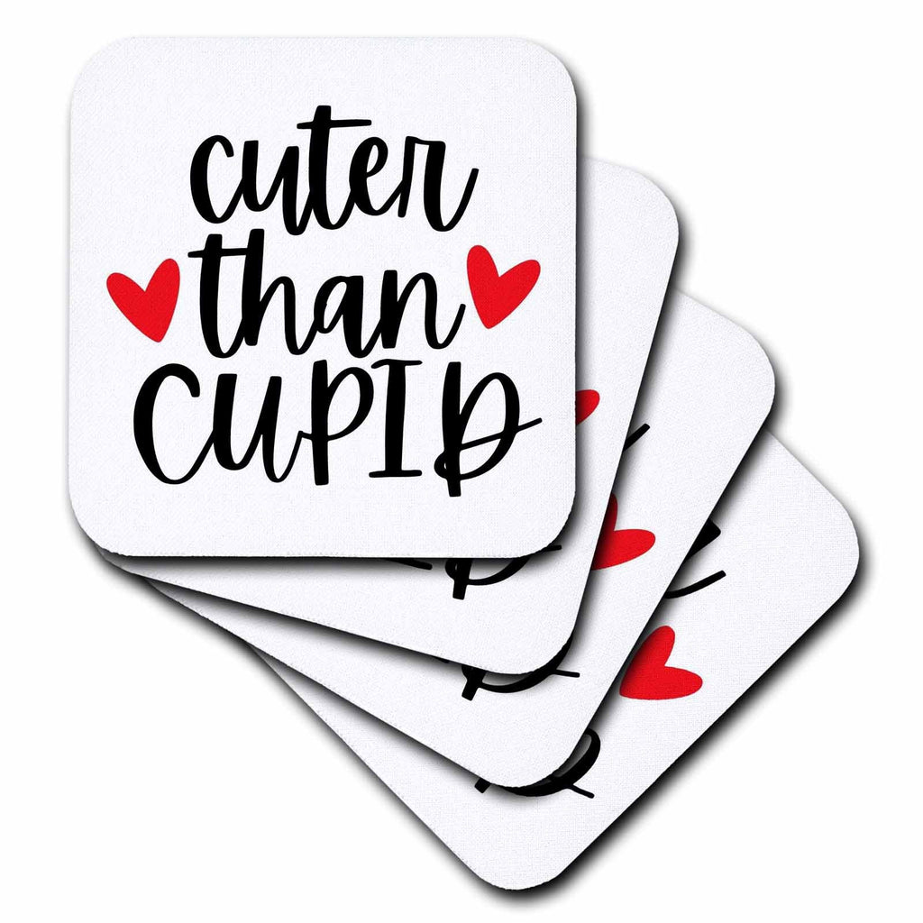 3dRose Cuter Than Cupid Valentine for Wife Husband... - Coasters (cst-376976)