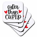 3dRose Cuter Than Cupid Valentine for Wife Husband... - Coasters (cst-376976)