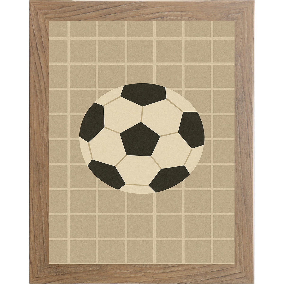 Soccer Ball Wall Art – Minimalist Soccer Decor for Kids Room, Sports Nursery or Soccer Lovers (SB213)