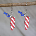 Florida State Flag Wooden Earrings | Patriotic State Jewelry