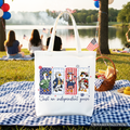 Just An Independent Goose Patriotic Tote Bag, Funny 4th of July Gift Shopper