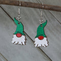 Garden Gnome Wooden Dangle Earrings | Whimsical Nature Jewelry