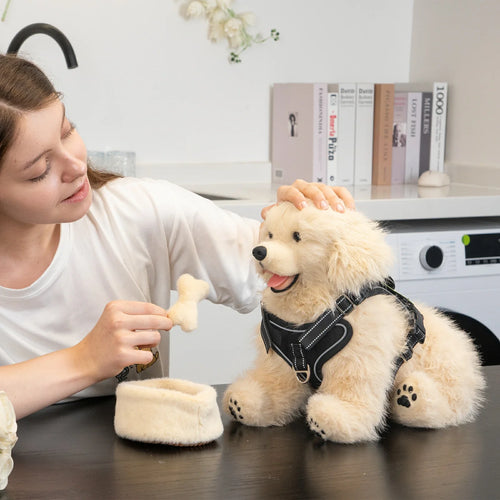 2.2lbs Golden Retriever Plush – Weighted Emotional Support Toy Gift
