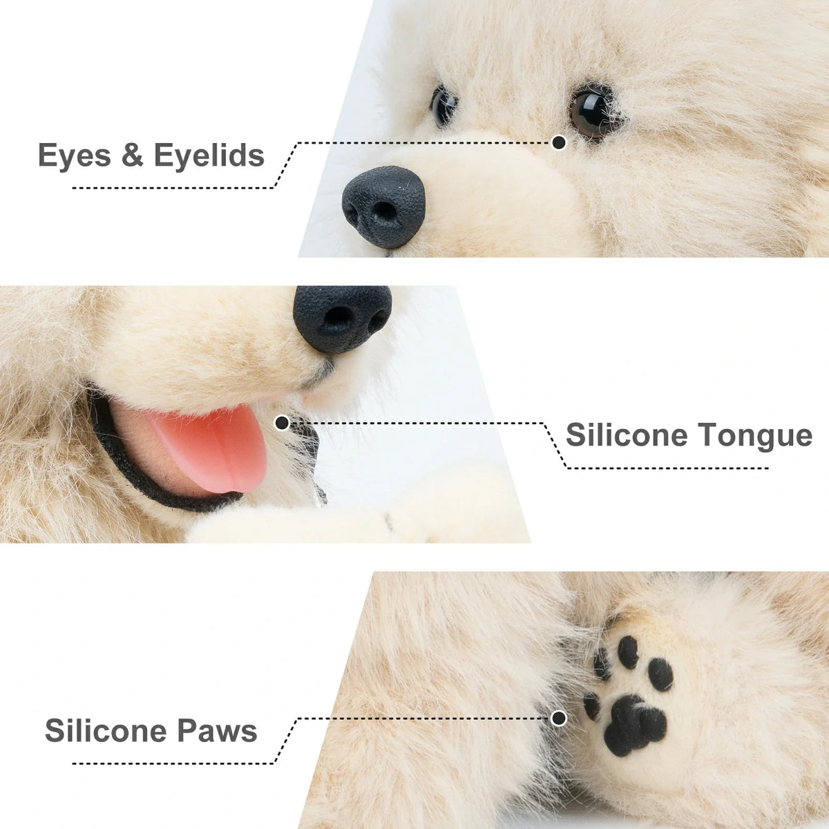 2.2lbs Golden Retriever Plush – Weighted Emotional Support Toy Gift