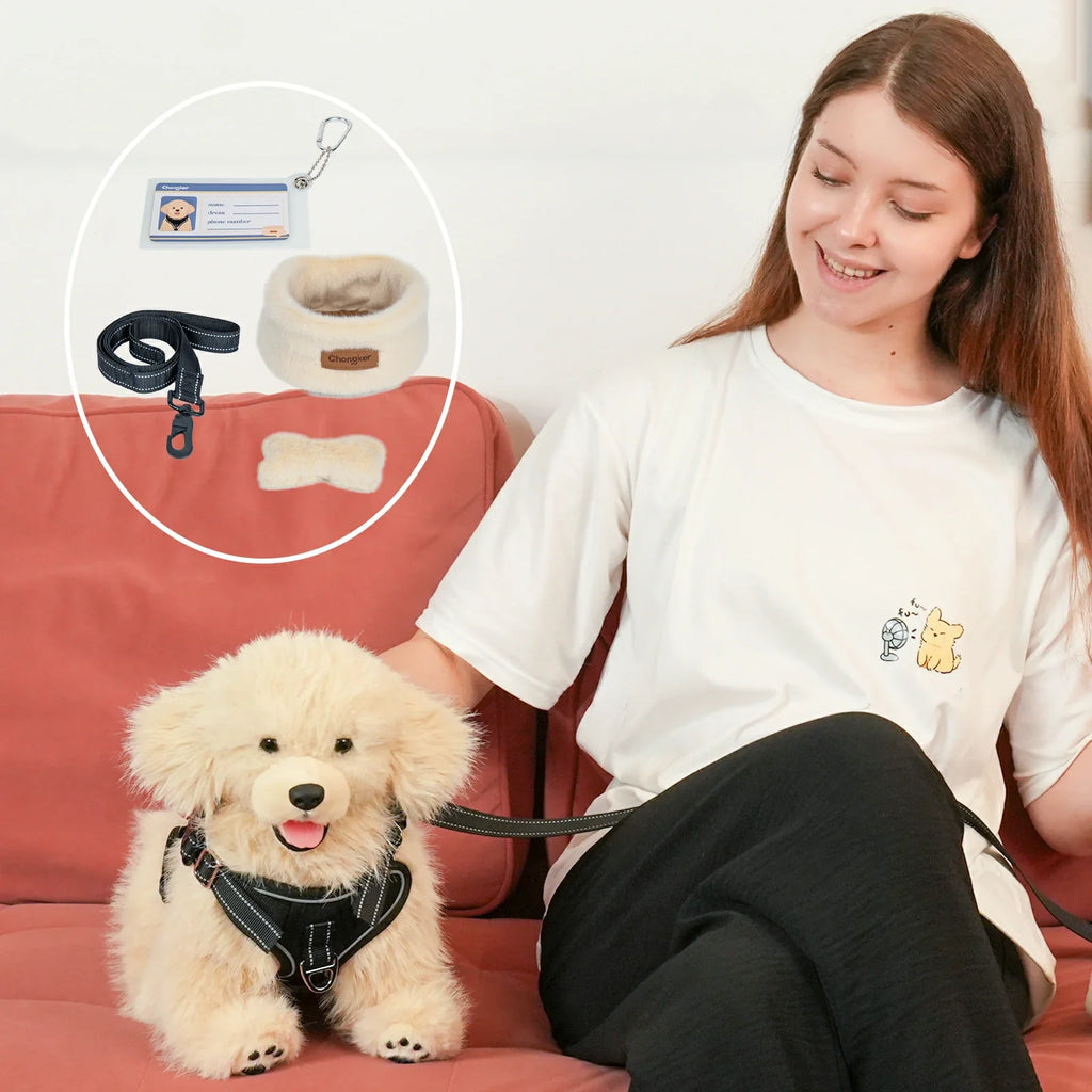 2.2lbs Golden Retriever Plush – Weighted Emotional Support Toy Gift