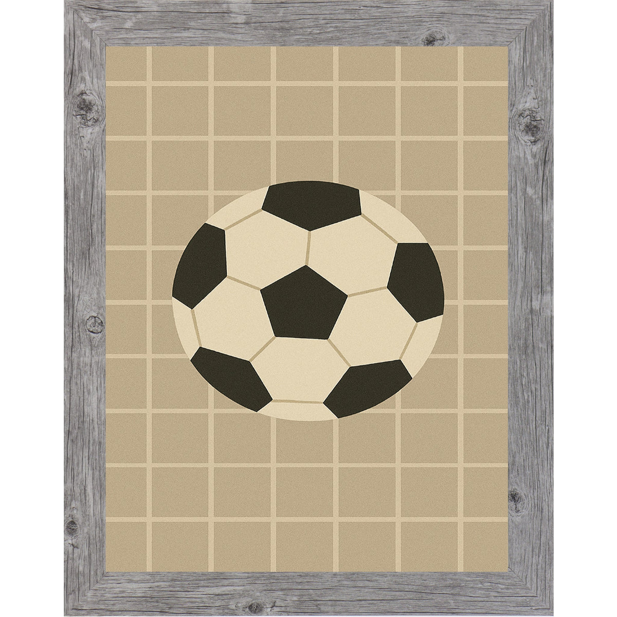 Soccer Ball Wall Art – Minimalist Soccer Decor for Kids Room, Sports Nursery or Soccer Lovers (SB213)