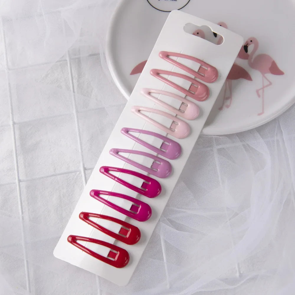 1Set Cute Candy Colors Dripping Hairpins BB Clip Girls Children Hair Clip Pin Barrette Accessories Women Kids Hairgrip Headdress