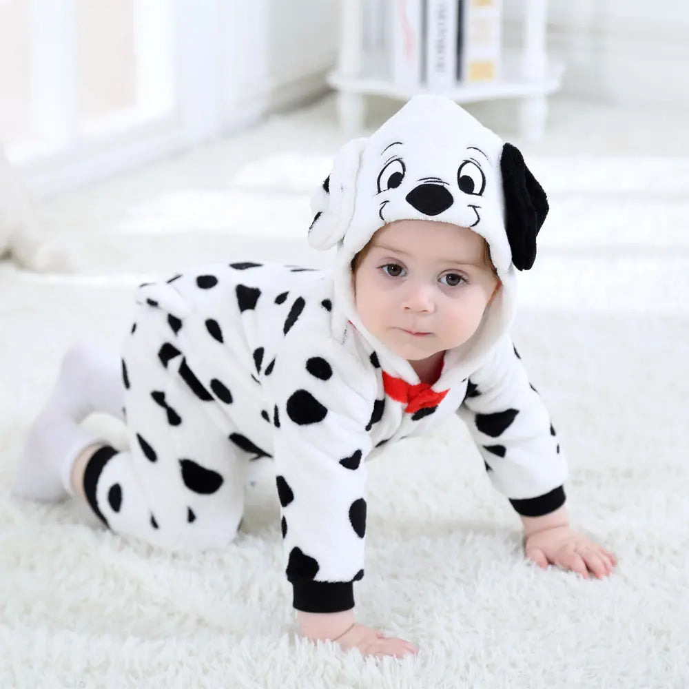 Baby Dalmatian Dog Costume – Kigurumi Flannel Romper
