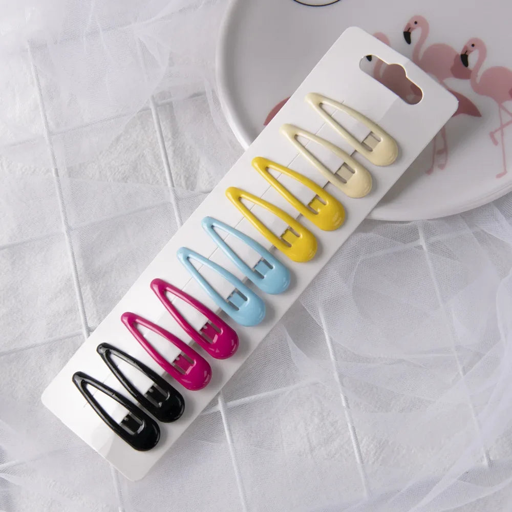 1Set Cute Candy Colors Dripping Hairpins BB Clip Girls Children Hair Clip Pin Barrette Accessories Women Kids Hairgrip Headdress