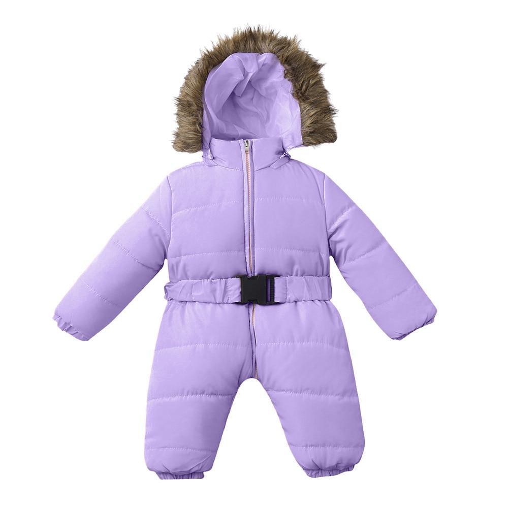 Winter Clothes For Infant Baby Hooded Warm Thick Snowsuit Jumpsuit Romper for Boys and Girls  Style