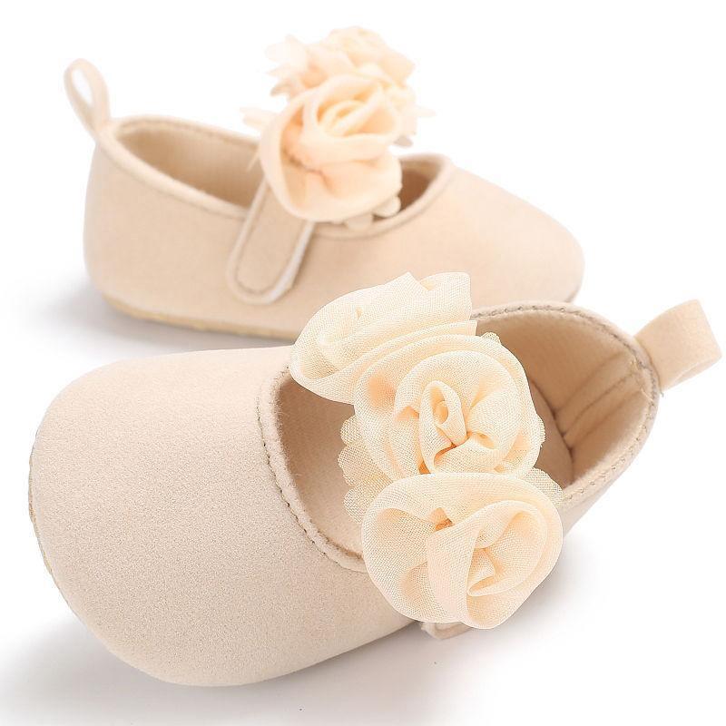 Baby Girls' Bow and Flower Mary Jane Dress Shoes