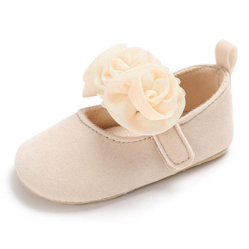 Baby Girls' Bow and Flower Mary Jane Dress Shoes