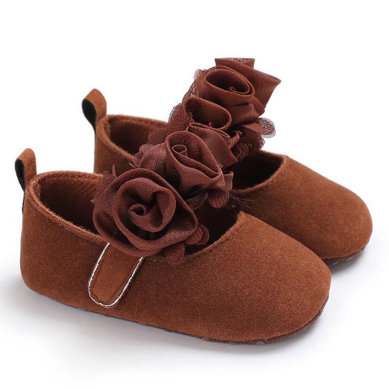 Baby Girls' Bow and Flower Mary Jane Dress Shoes