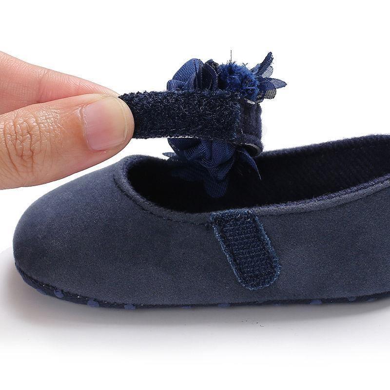 Baby Girls' Bow and Flower Mary Jane Dress Shoes